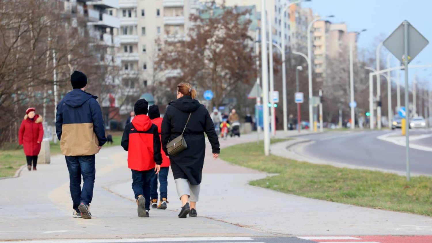Rodziny na spacerze 1 stycznia 2023