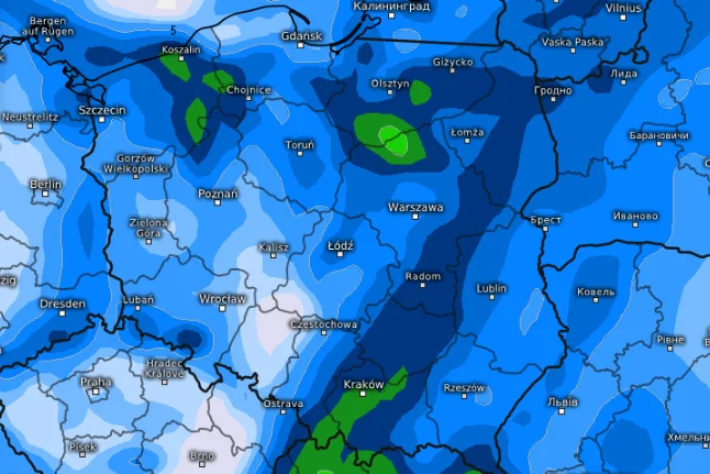 Duża zmiana pogody na koniec tygodnia. Do Polski nadciąga front atmosferyczny znad Atlantyku.