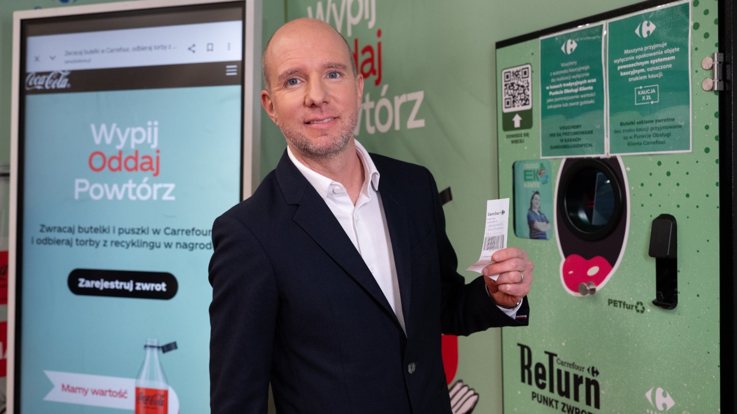 Thomas Oth z Coca-Cola komentuje system kaucyjny.