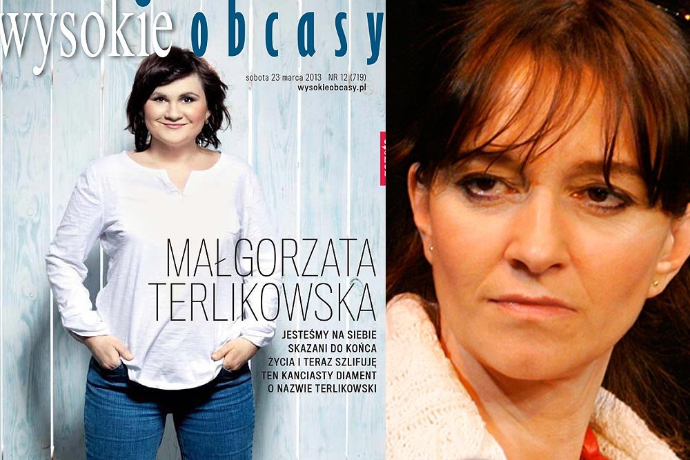 Małgorzata Terlikowska na okładce "Wysokich Obcasów". Obok Agnieszka Kublik z Gazety Wyborczej