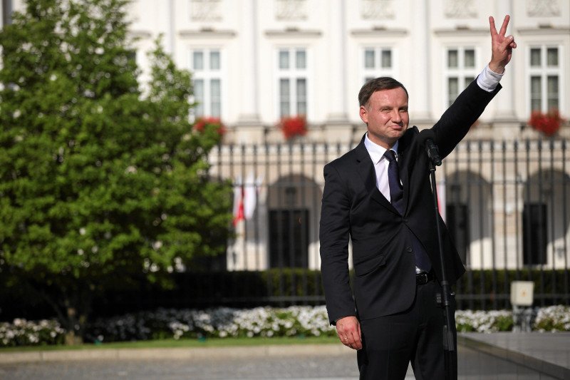 Prezydent Andrzej Duda w dniu zaprzysiężenia w 2015 roku.
