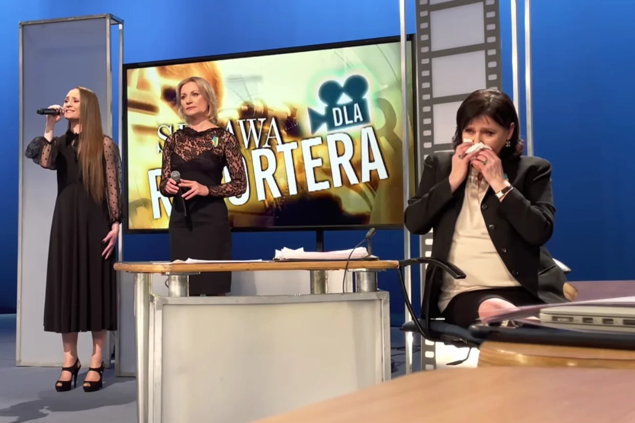 Elżbieta Jaworowicz wybuchła płaczem na wizji. To przez piosenkę o Ukrainie