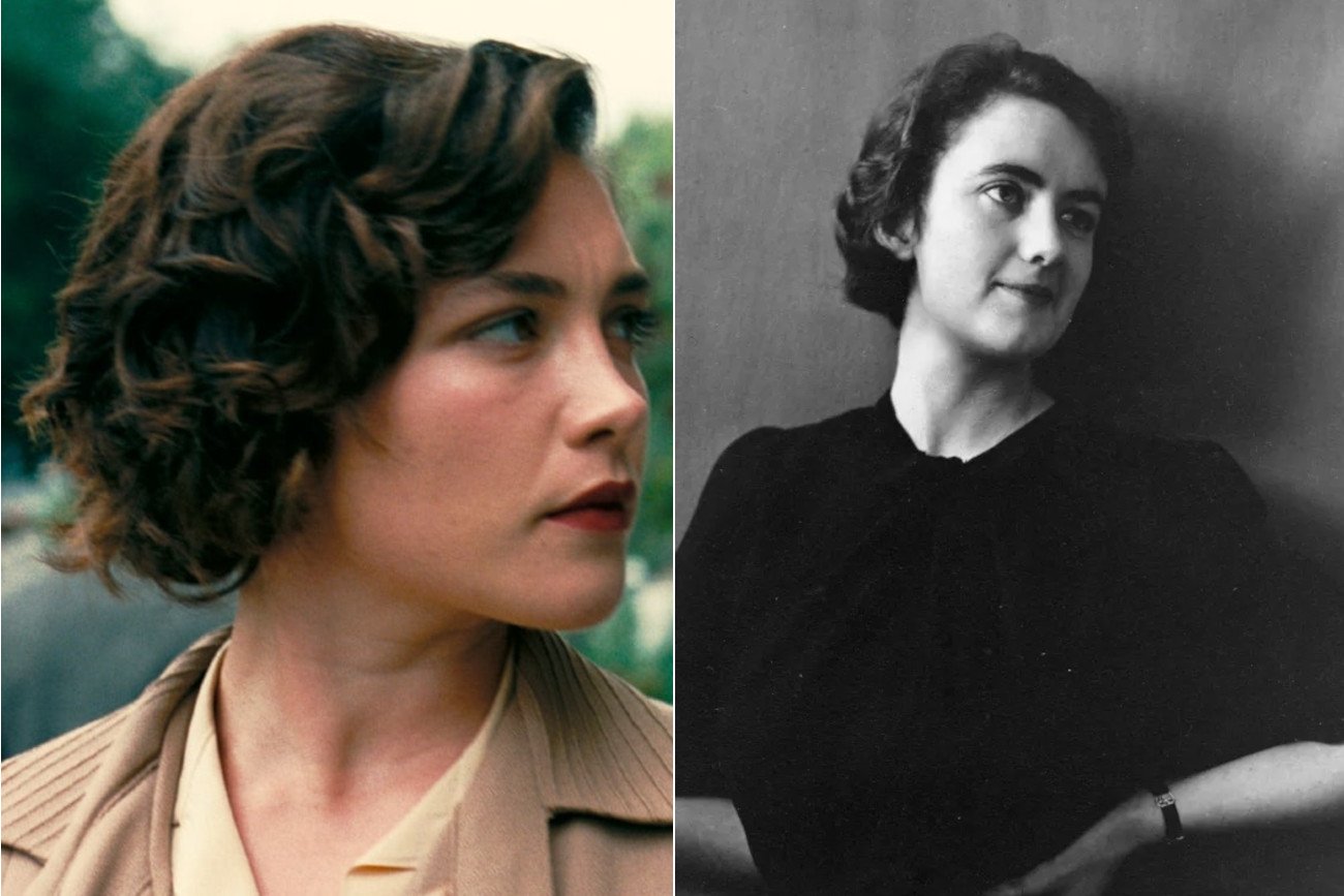 Jean Tatlock i Oppenheimer, kochanka Oppenheimera Florence Pugh jako Jean Tatlock, Jean Tatlock