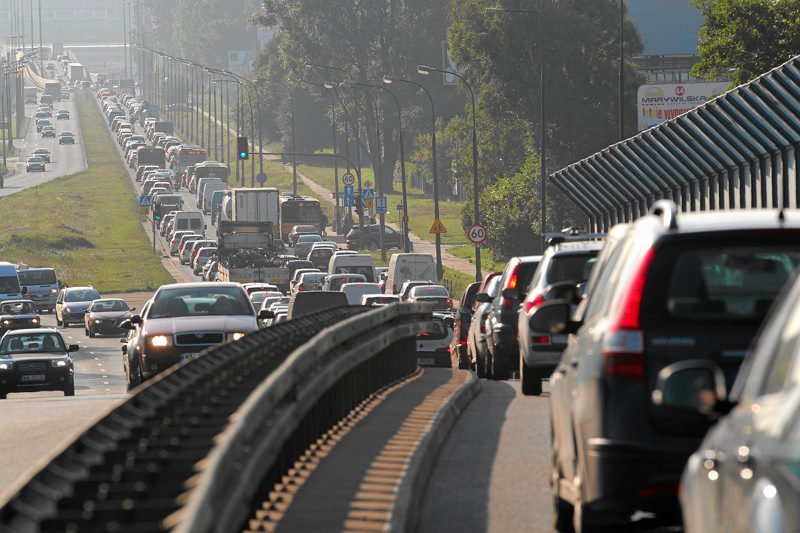 Warszawa zajmuje drugie miejsce w Europie pod względem długości korków.