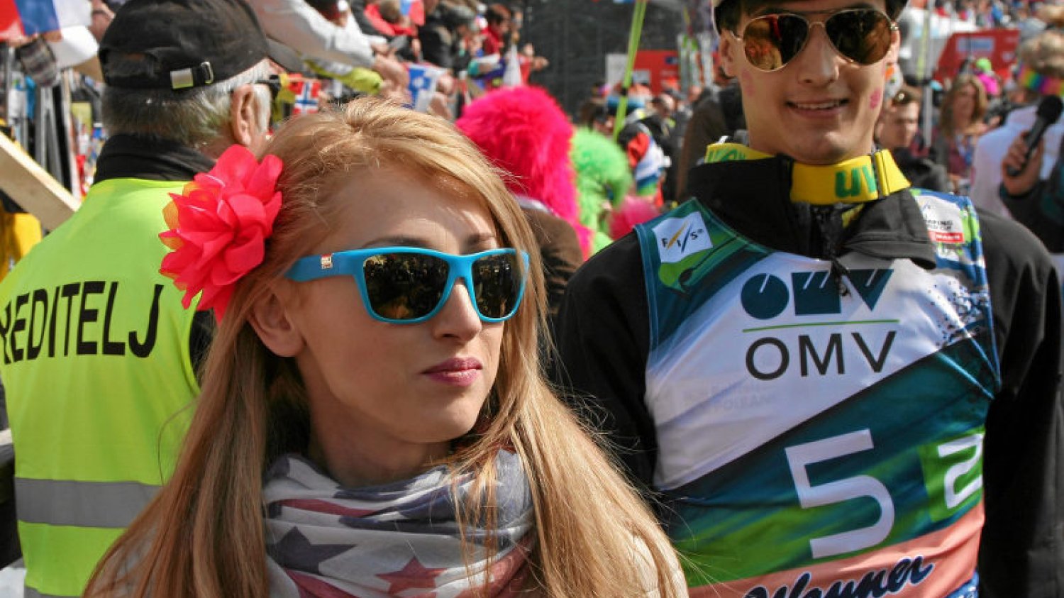 Justyna Żyła dopinguje swojego męża w zawodach