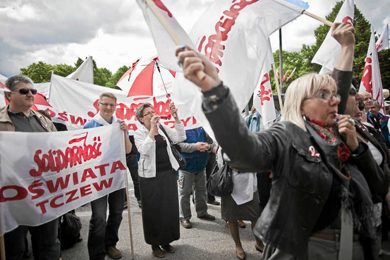 "S" ma spore doświadczenie w organizacji protestów