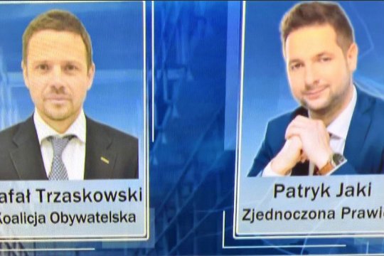 Grafika po klęsce PiS w dużych miastach pokazała poparcie dla Trzaskowskiego i Jakiego w aresztach śledczych.