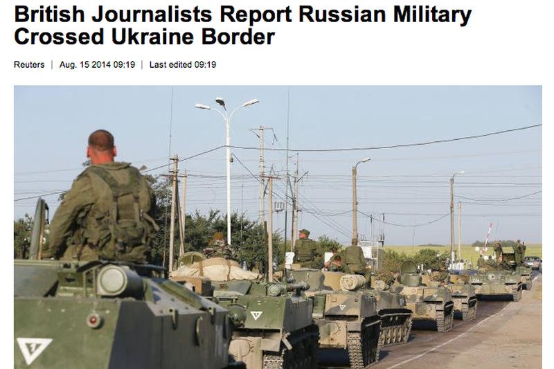 NATO potwierdza: Rosyjskie wozy opancerzone wjechały na Ukrainę. "To nie inwazja, tylko demonstracja siły"