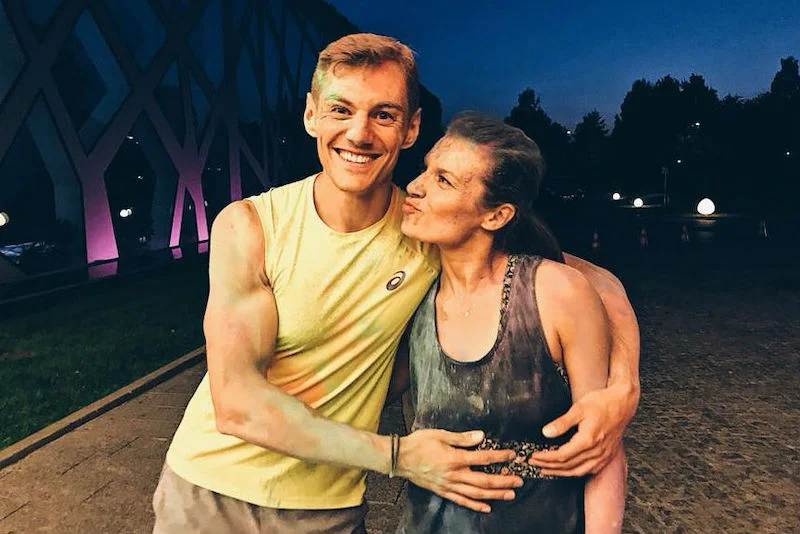 Szymon z Katarzyną Kępką, partnerką życiową, treningową i biznesową