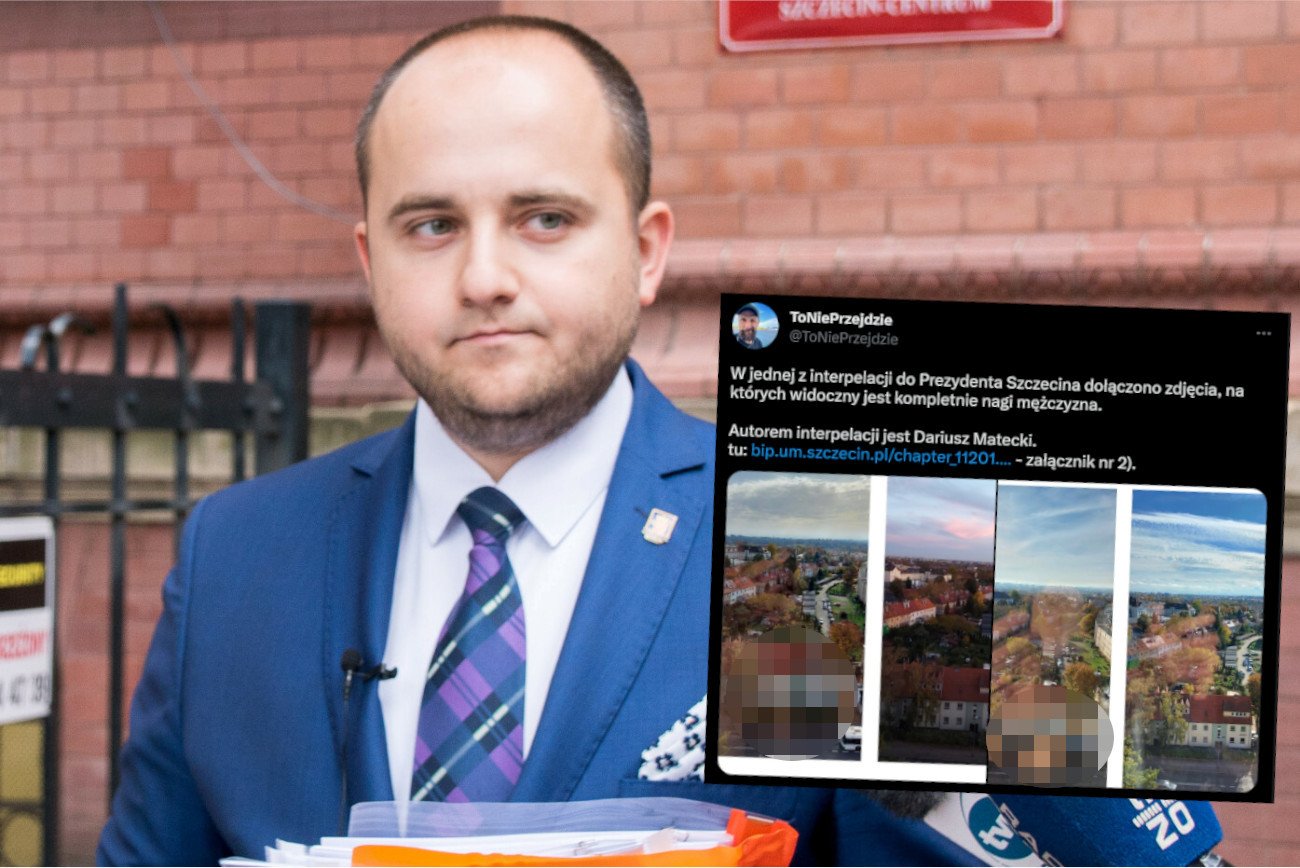 Radny PiS Dariusz Matecki wysłał nagie zdjęcia do urzędu