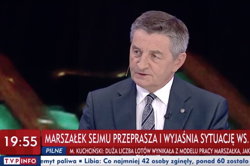 Marszałek pojawił się w programie "O co chodzi".