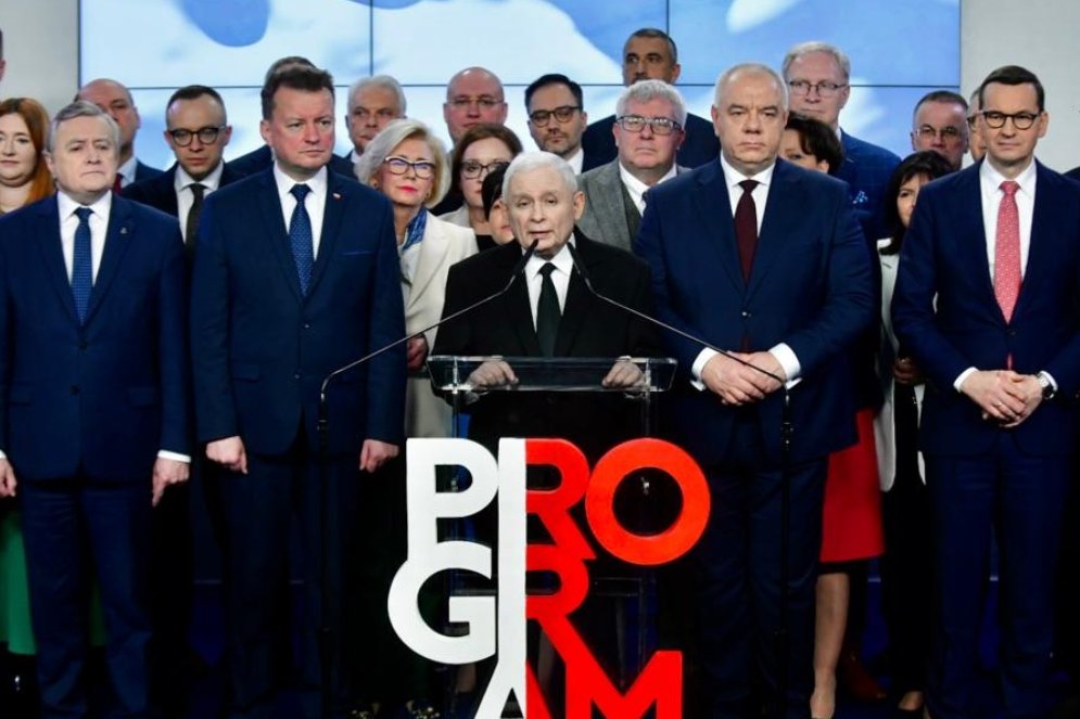 Politycy PiS na konferencji prasowej