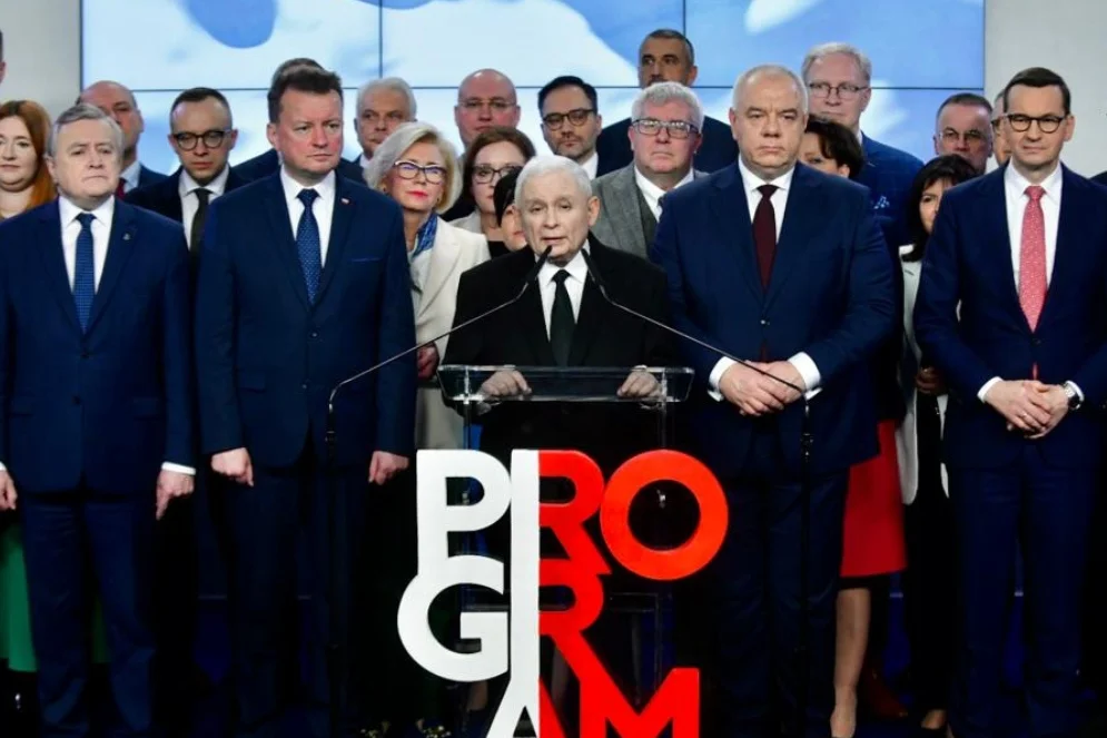 Politycy PiS na konferencji prasowej
