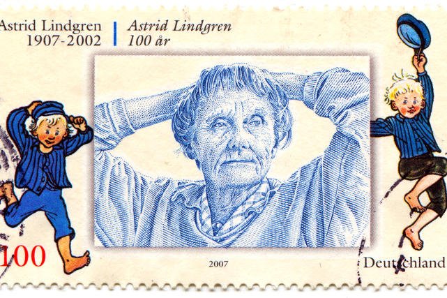 Wizerunek Astrid Lindgren jest wykorzystywany na znaczkach pocztowych.