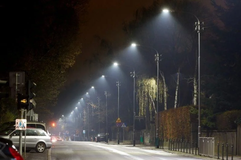 Ulice Szczecina z oświetleniem LED