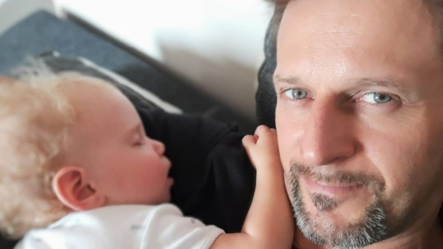Michał Wójcik z synem Michałem Juniorem