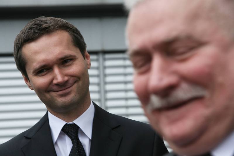 Lech Wałęsa i jego syn Jarosław