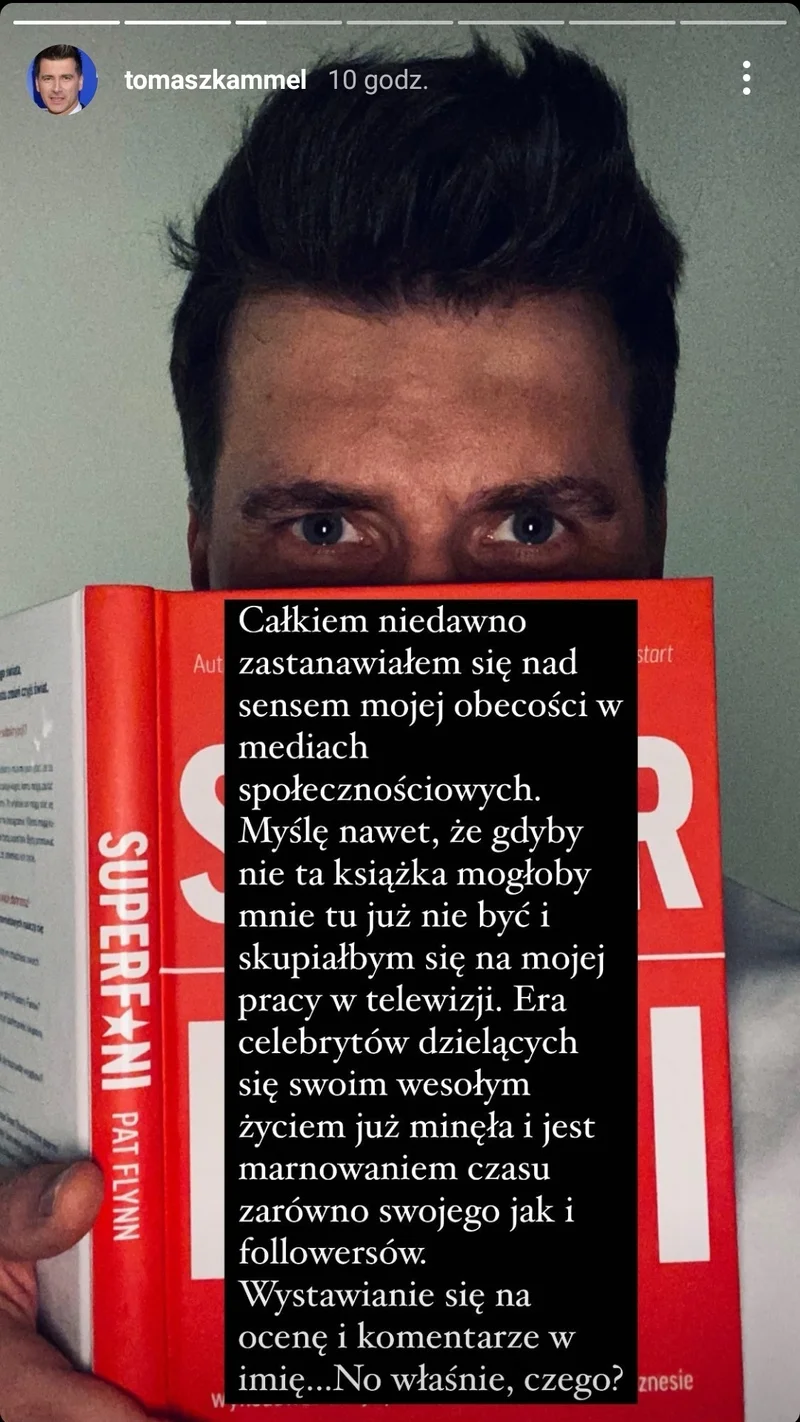 Tomasz Kammel o fałszywym obrazie celebrytów w sieci. Książka zmieniła jego myślenie o social mediach