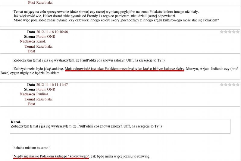 Do sieci wyciekły zrzuty forów internetowych Obozu Narodowo-Radykalnego