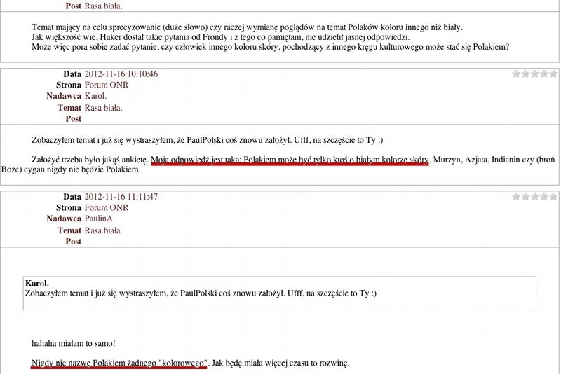 Do sieci wyciekły zrzuty forów internetowych Obozu Narodowo-Radykalnego