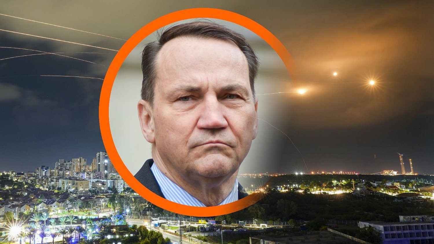 Radosław Sikorski wymownie komentuje sytuację po ataku Iranu na Izrael.