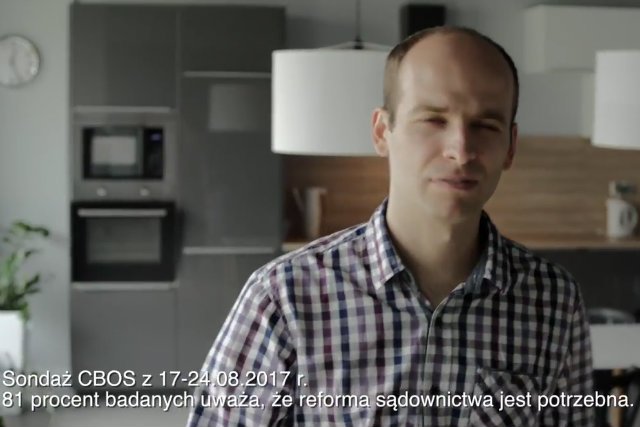 Jest już pierwszy spot promujący reformę sądownictwa.