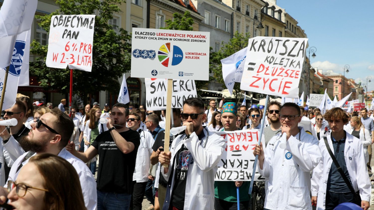 3 X jakość! Lekarze mają dość bylejakości w ochronie zdrowia, więc wyjdą protestować na ulice Warszawy.