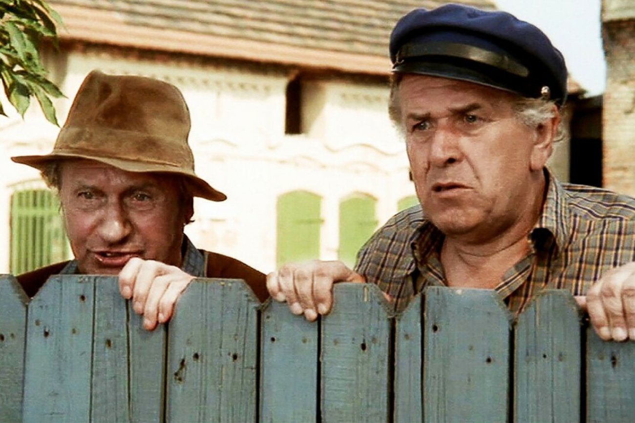 Władysław Hańcza i Wacław Kowalski w filmie "Sami swoi".