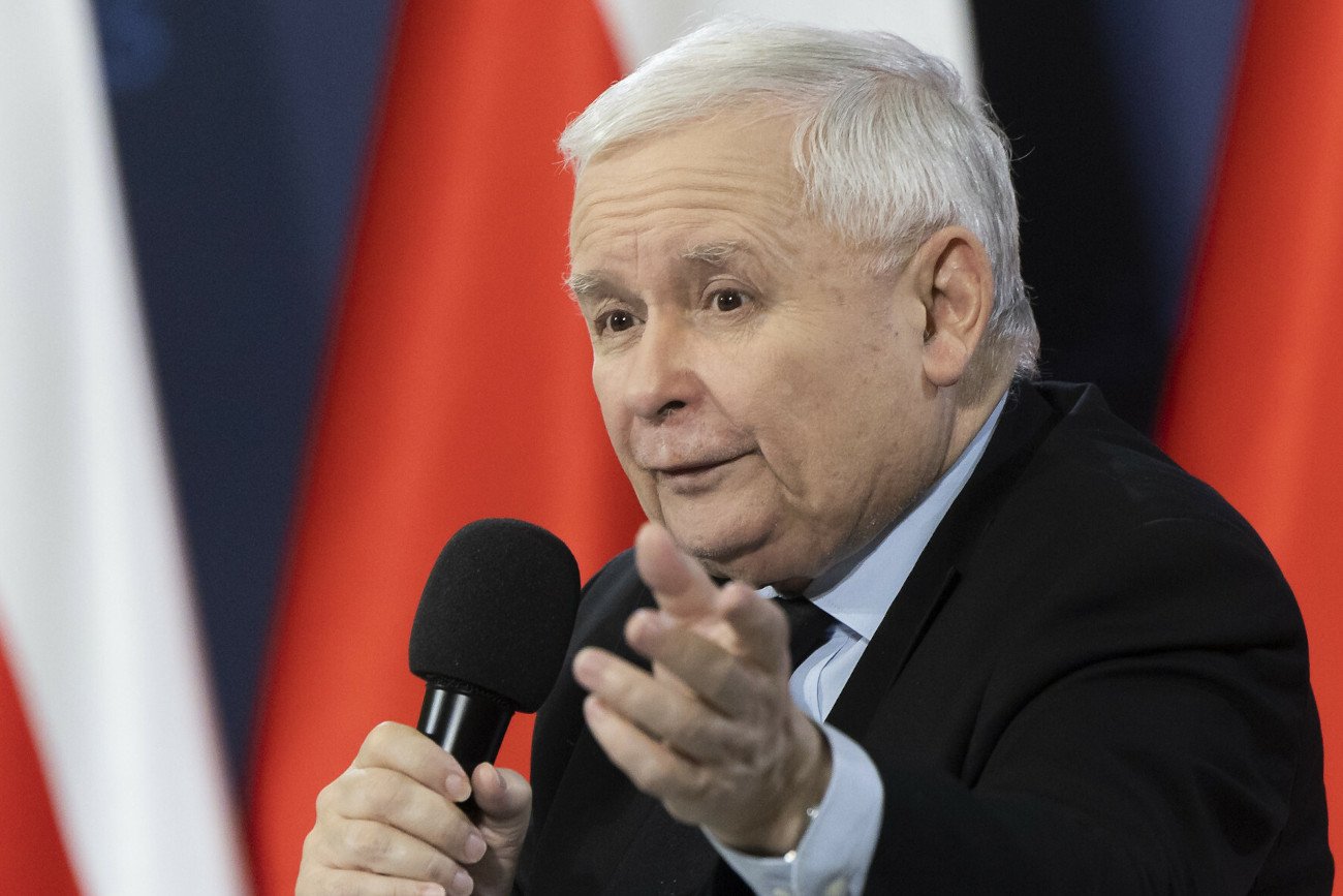 Jarosław Kaczyński tym razem w Zamościu mówił m.in. o "nielegalnych" wyborach.