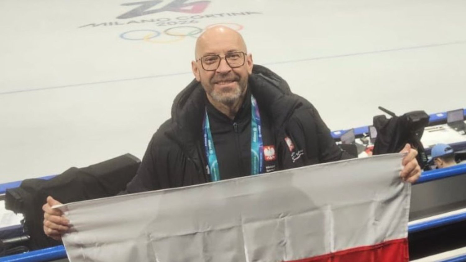 Minister sportu i turystyki Kuba Rutnicki na igrzyskach olimpijskich.