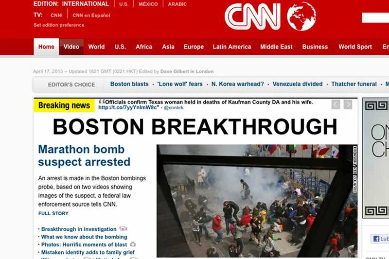 Policja w Bostonie zidentyfikowała zamachowca z Bostonu.