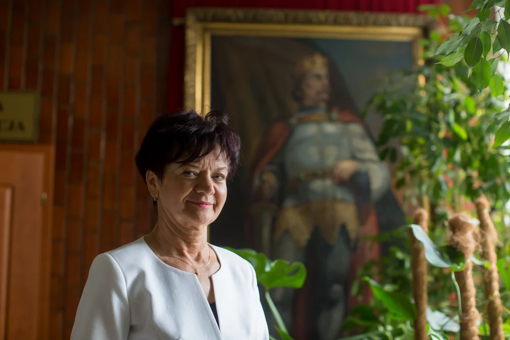 Dyrektorka Bogusława Młodzikowska bardzo dba o dobre relacje w jej szkole.