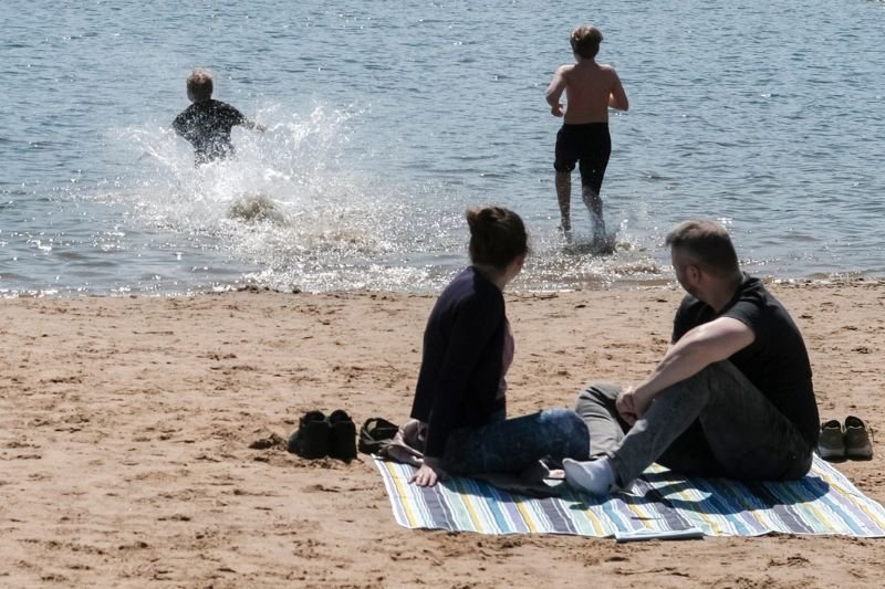 09.05.2021. Plaza nad jeziorem Rusałka w Poznaniu.