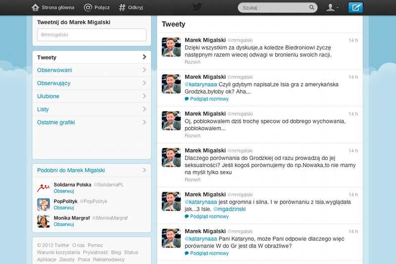 Dyskusja na Twitterze