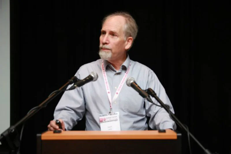 Prof. David Levy podczas prelekcji na Global Forum of Nicotine