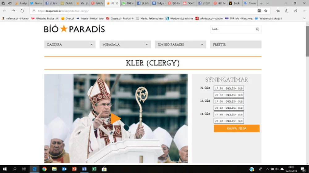 Kino w Islandii.