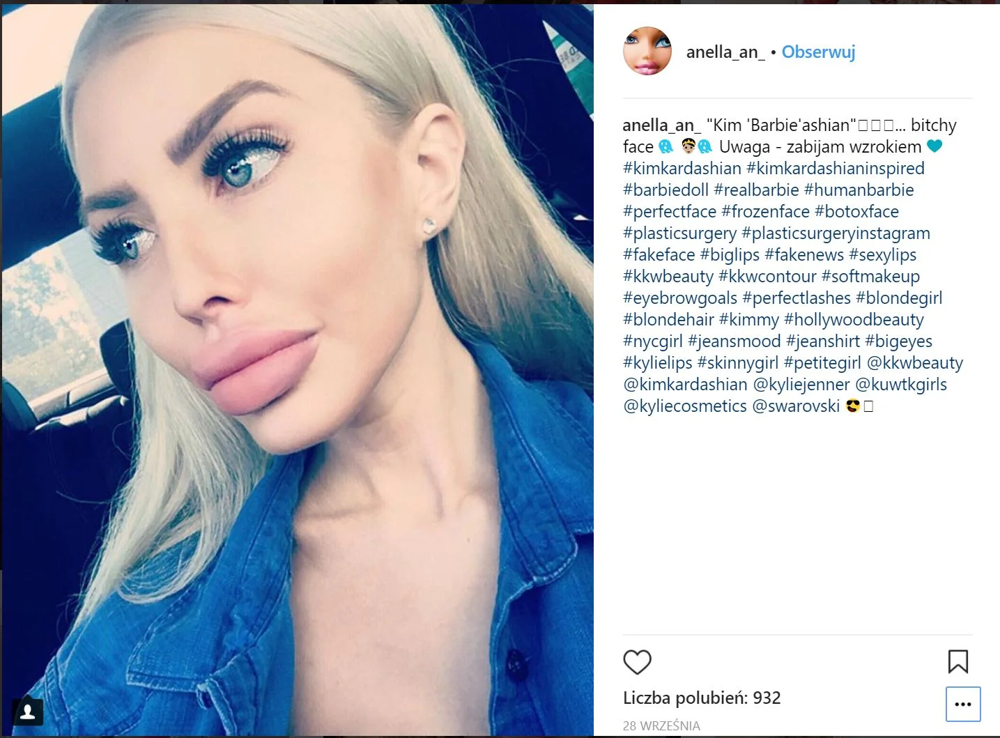 Dla wielbicielek urody Kylie Jenner, która stała się dla młodego pokolenia wzorem kobiecego piękna, fakt, że była wielokrotnie operowana nie ma znaczenia. Liczy się to, jak wygląda.