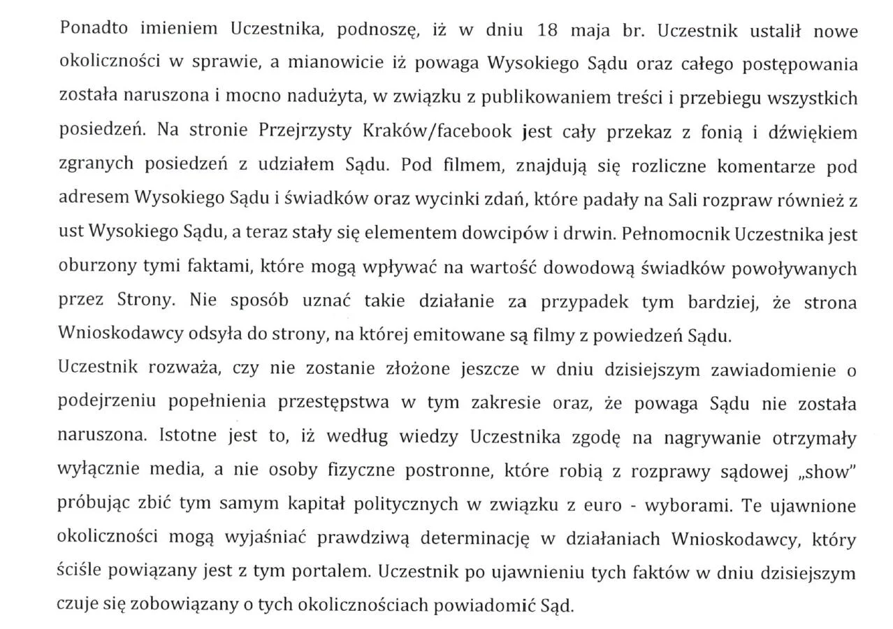 Gmina Kraków demaskuje administratorów profilu Przejrzysty Kraków. Jak widzimy, wolność słowa w Polsce nie bywa akceptowana.