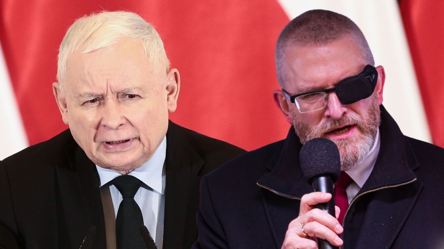 Nowy sondaż krzyżuje plany PiS i Brauna. Nad progiem wyborczym znalazła się kolejna partia. Grzegorz Braun i Jarosław Kaczyński