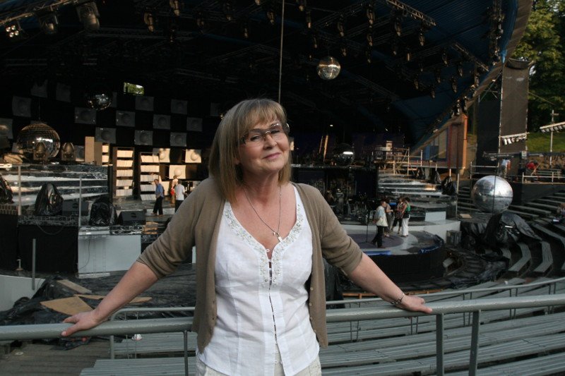 Elżbieta Skrętkowska, twórczyni "Szansy na sukces", rozważa proces z TVP. Zdjęcie z festiwalu w Opolu w 2007 r.