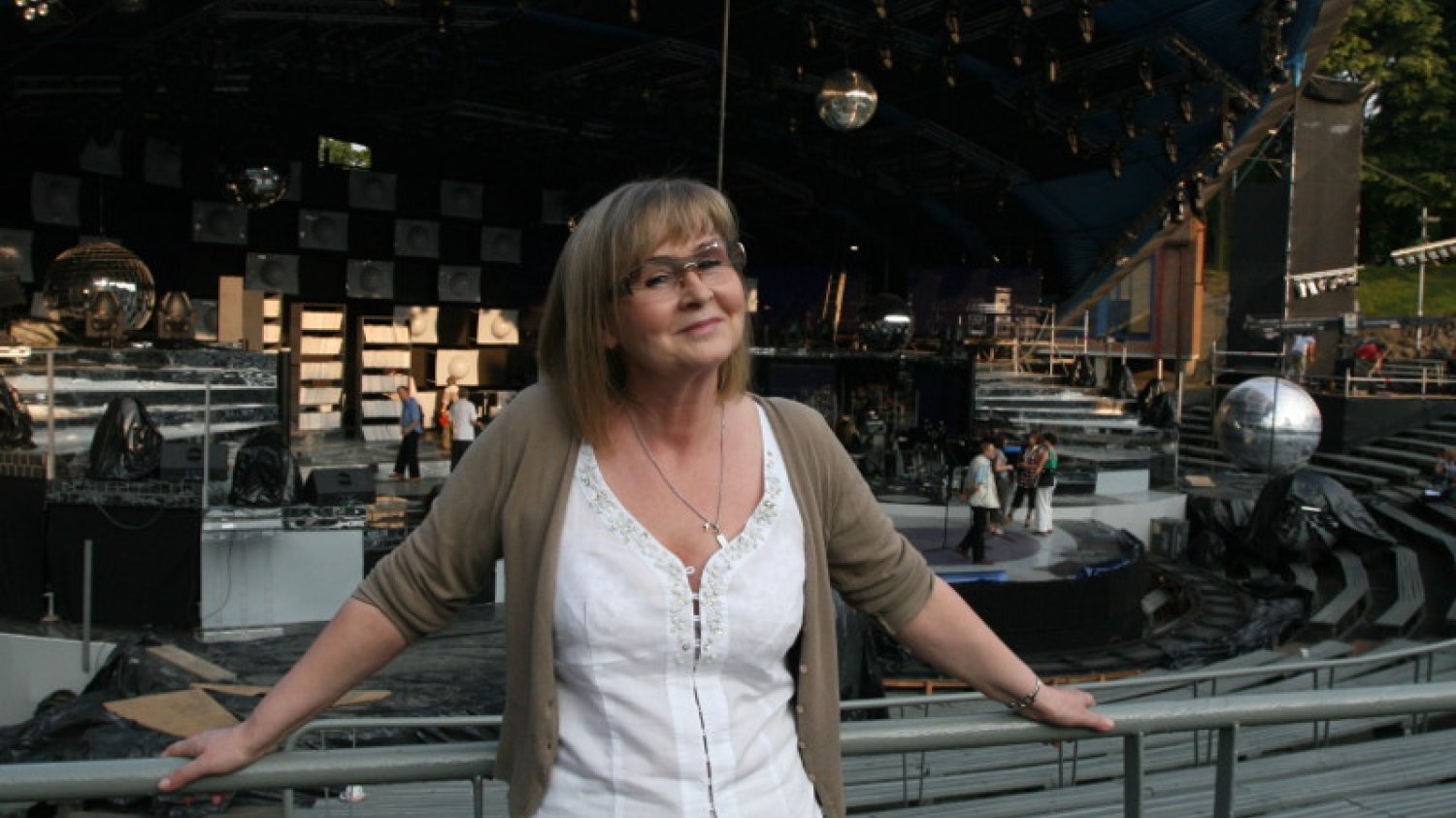 Elżbieta Skrętkowska, twórczyni "Szansy na sukces", rozważa proces z TVP. Zdjęcie z festiwalu w Opolu w 2007 r.