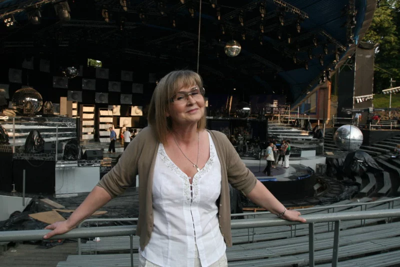 Elżbieta Skrętkowska, twórczyni "Szansy na sukces", rozważa proces z TVP. Zdjęcie z festiwalu w Opolu w 2007 r.
