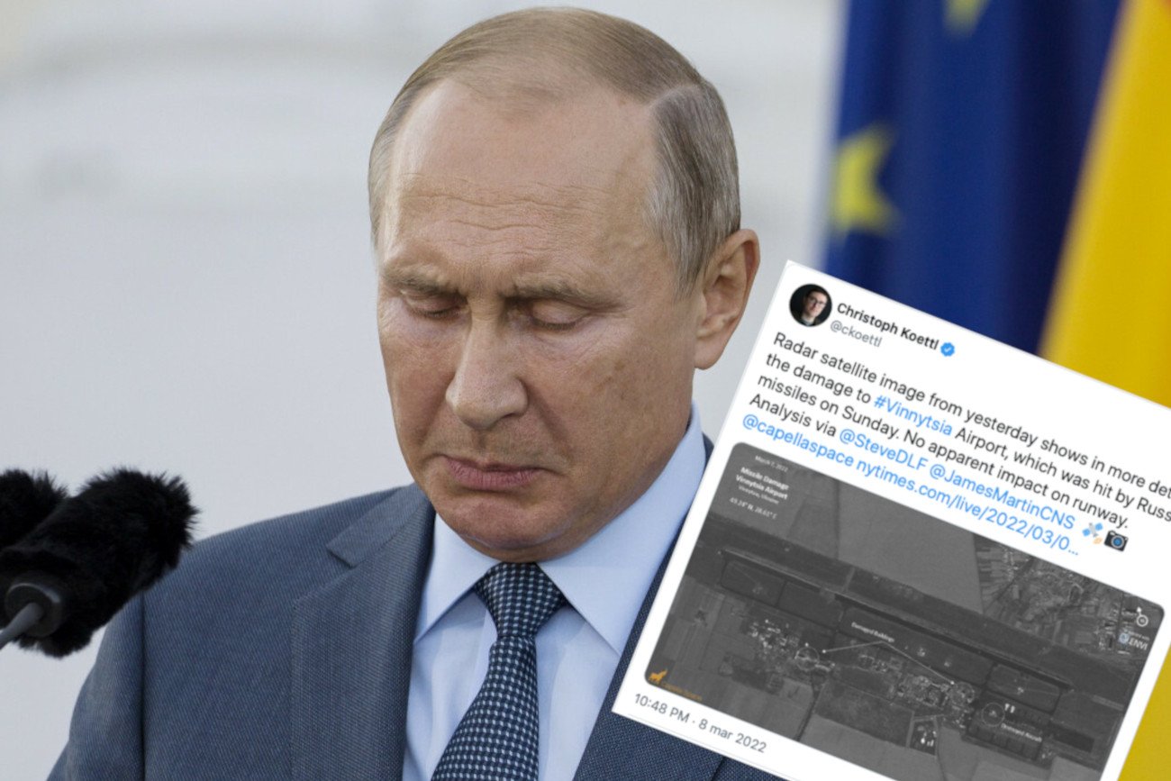 Z ustaleń dziennikarza śledczego wynika, że Władimir Putin miał być "wściekły", gdy dowiedział się, że jego wojsko ostrzelało lotnisko w Winnicy najdroższymi pociskami.