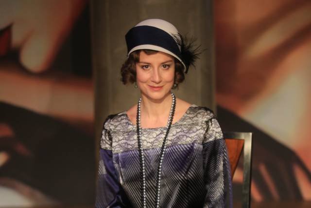 Maja Ostaszewska podczas spektaklu "Upadłe Anioły", Warszawa