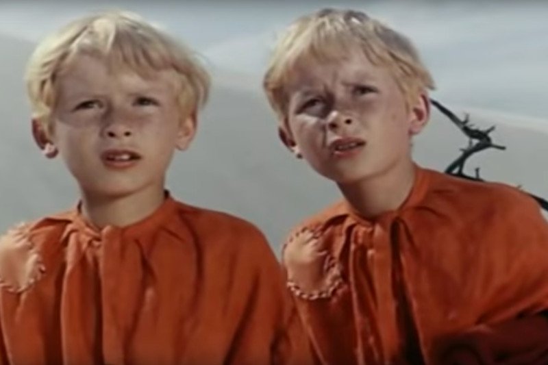 Jarosław i Lech Kaczyńscy w filmie "O dwóch takich, co ukradli księżyc".