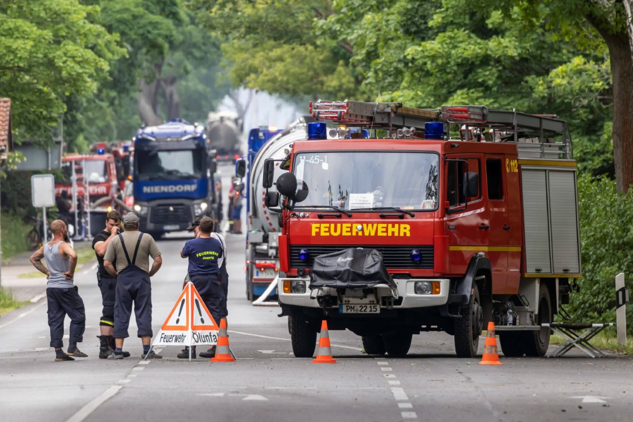Niemieckie służby ratownicze w akcji wymuszonej złą pogodą