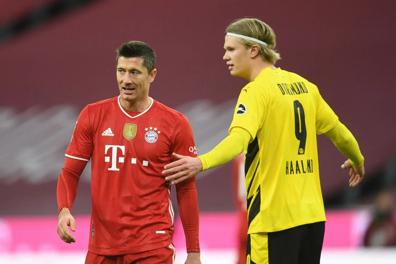 Robert Lewandowski kontra Erling Haaland. Pojedynek obecnego i... przyszłego snajpera Bayernu?