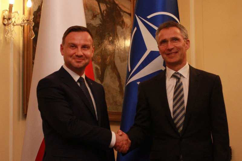 Czerwiec 2015 r. Prezydent-elekt Andrzej Duda i sekretarz generalny NATO Jens Stoltenberg.