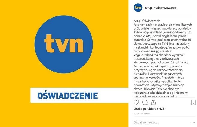 TVN vs Vogule Poland. Kulisy konfliktu
