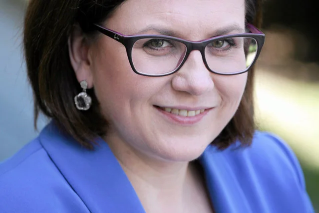 Małgorzata Sadurska, dziś w PZU, dostała nagrodę od Andrzeja Dudy